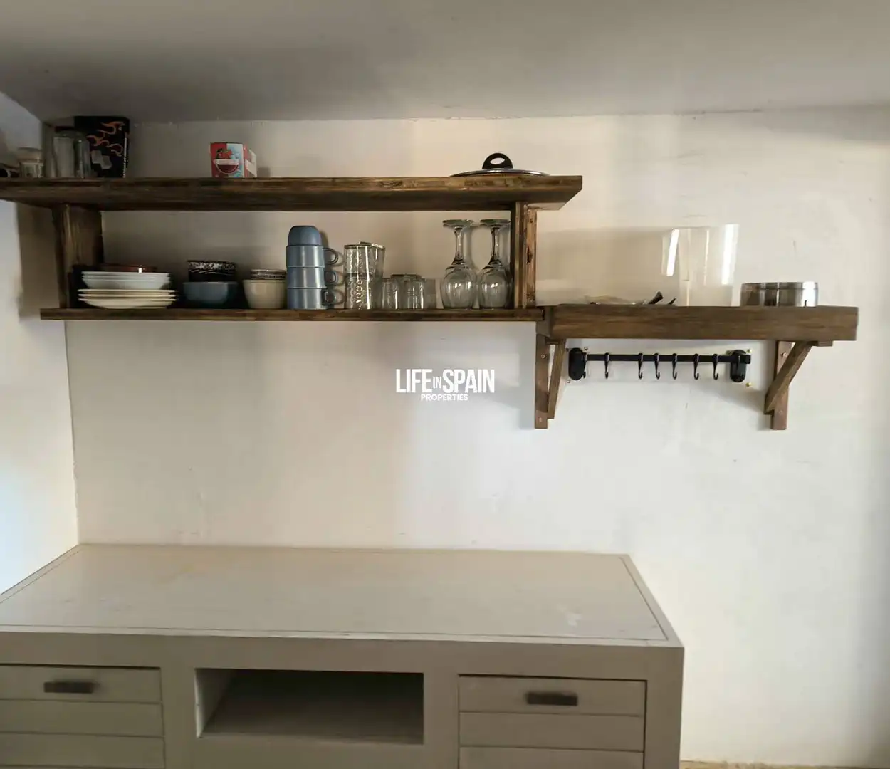 Küche von Country house zum Verkauf in Rasquera mit Klimaanlage, Privatgarten und Terrasse
