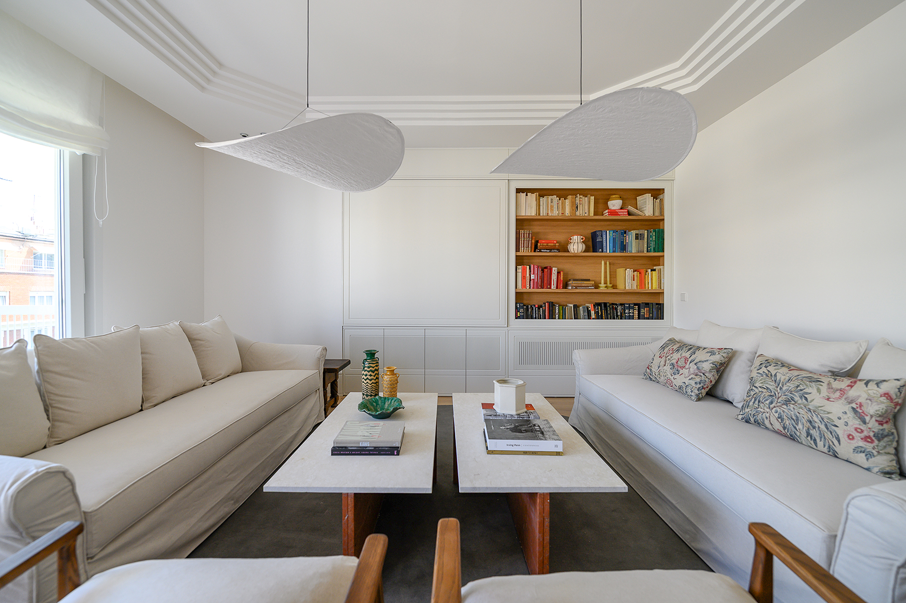 Sala d'estar de Apartament en venda en  Madrid Capital amb Aire condicionat, Calefacció i Terrassa