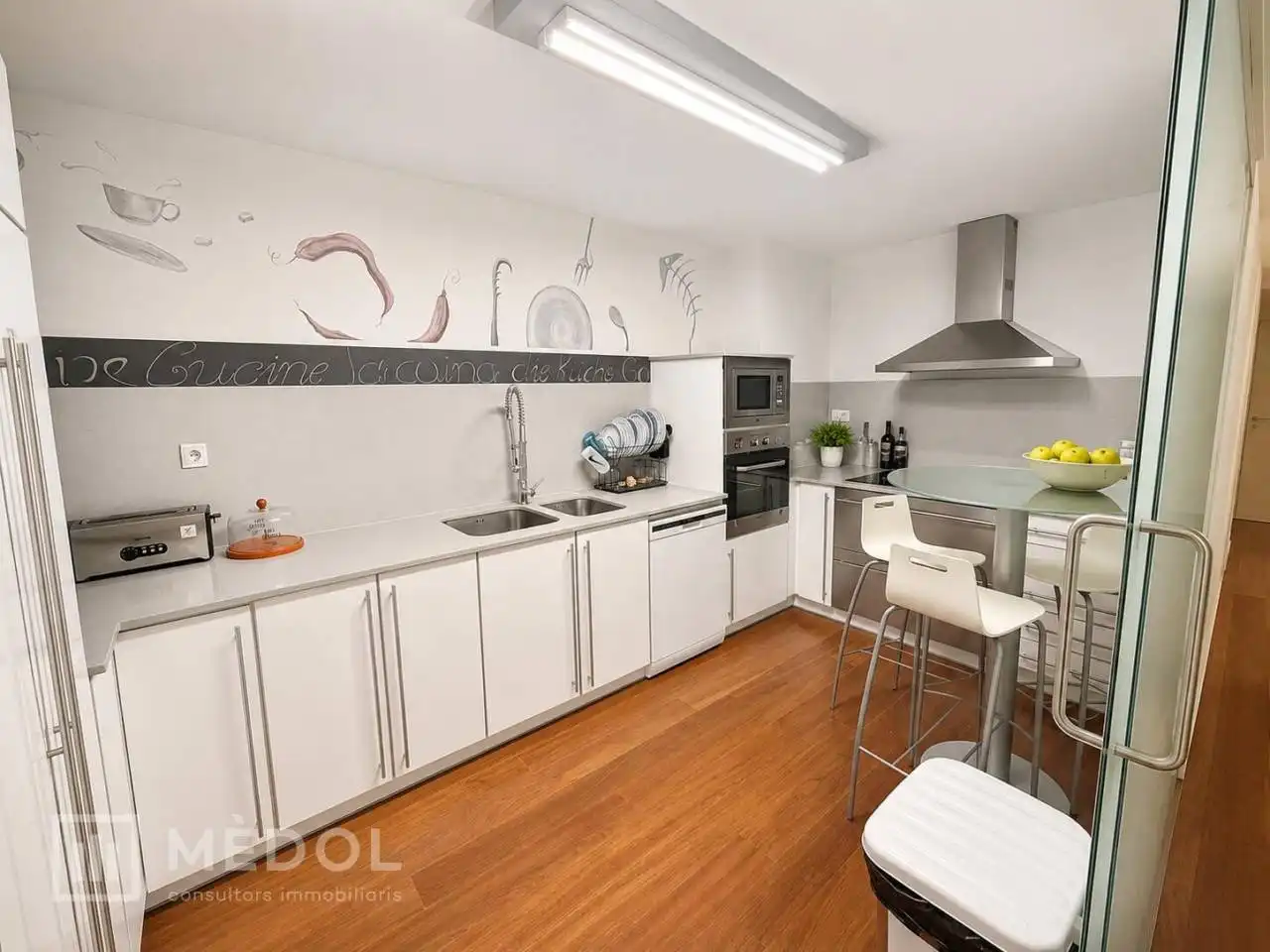 Cocina de Piso de alquiler en Tarragona con Aire acondicionado, Calefacción y Parquet