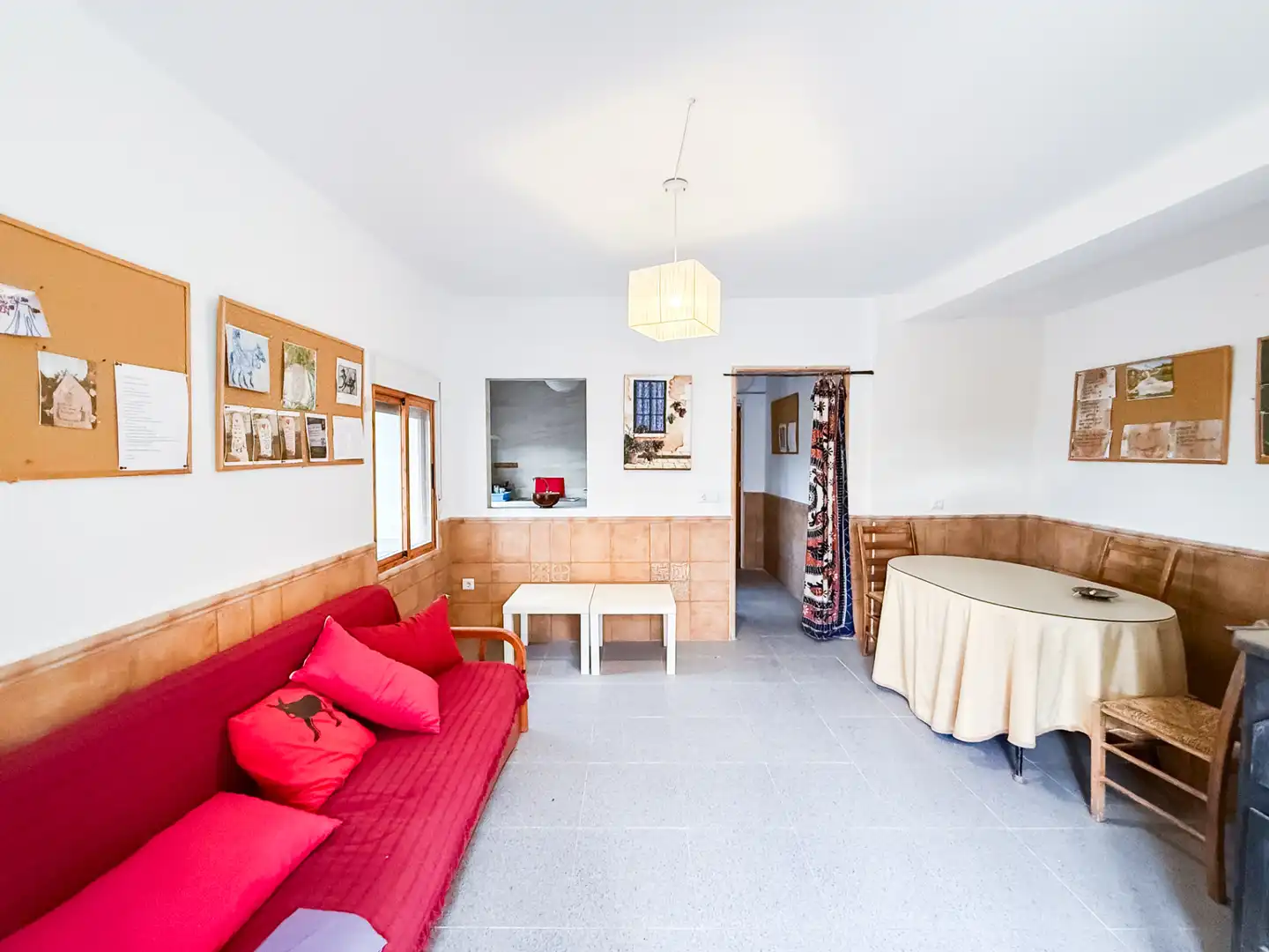 Sala de estar de Finca rústica en venta en Gor con Jardín privado, Terraza y Amueblado