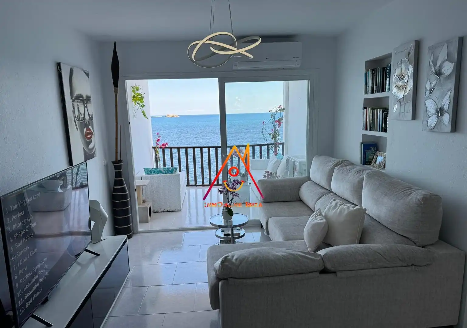 Living room of Flat for rent in Eivissa  with Terrace, Furnished and Oven