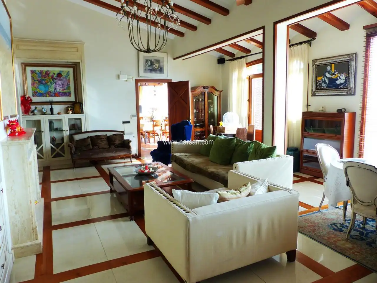 Sala de estar de Casa o chalet en venta en Oropesa del Mar / Orpesa con Aire acondicionado, Jardín privado y Terraza