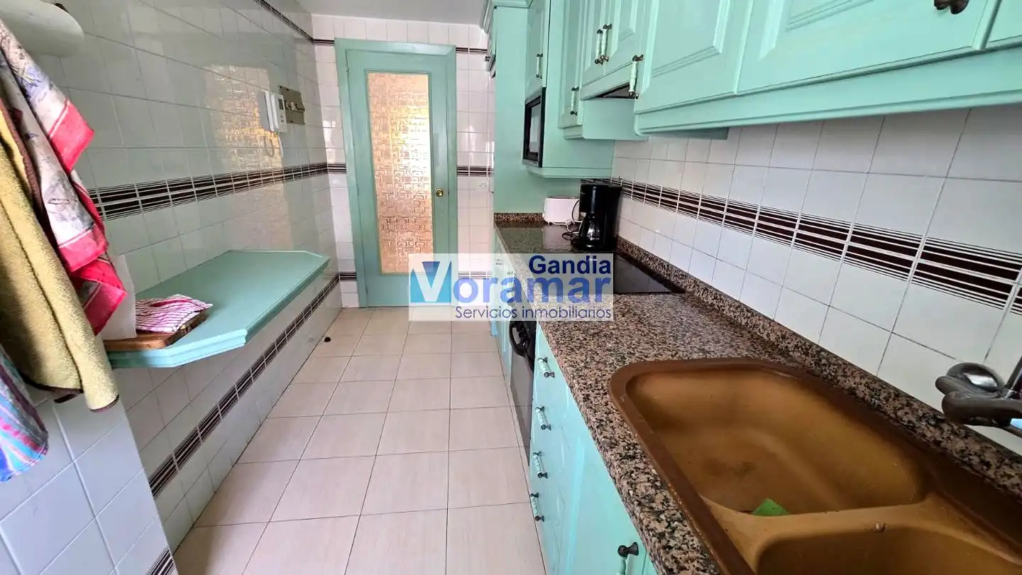 Cocina de Apartamento en venta en Gandia con Amueblado y Piscina comunitaria
