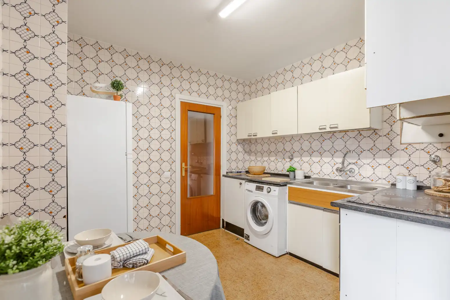 Cocina de Piso en venta en  Pamplona / Iruña con Calefacción, Parquet y Terraza