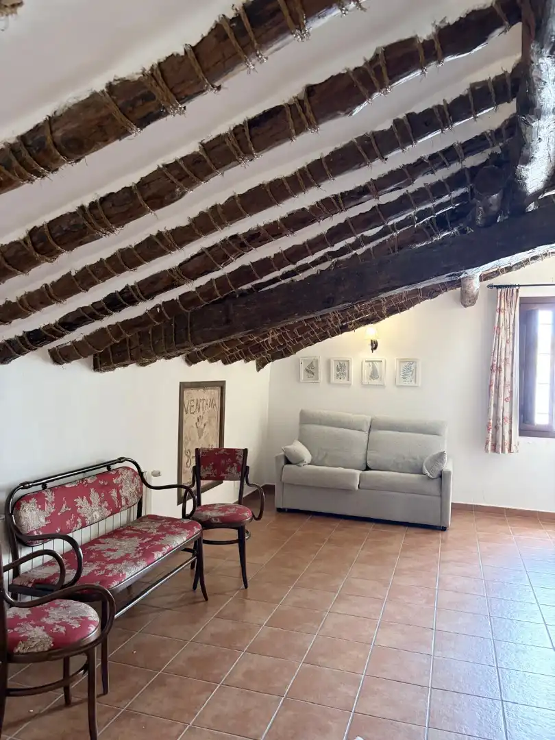 Sala d'estar de Finca rústica en venda en Pozohondo amb Aire condicionat, Calefacció i Traster