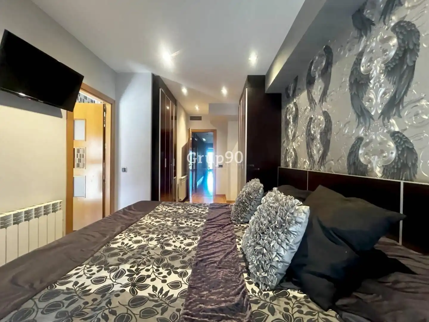 Bedroom of Flat for sale in Albatàrrec  with Air Conditioner, Heating and Parquet flooring