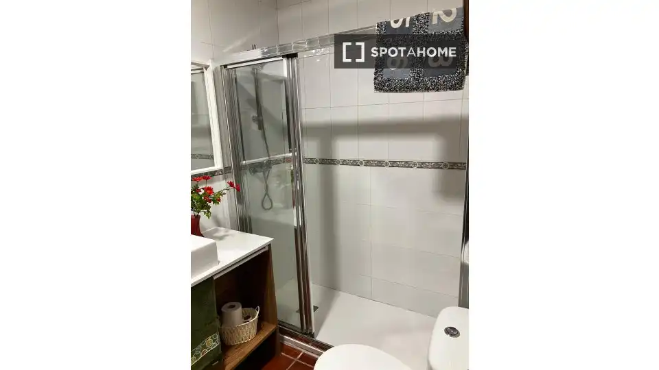 Bany de Apartament per a compartir en Madrid amb Aire condicionat, Calefacció i Terrassa