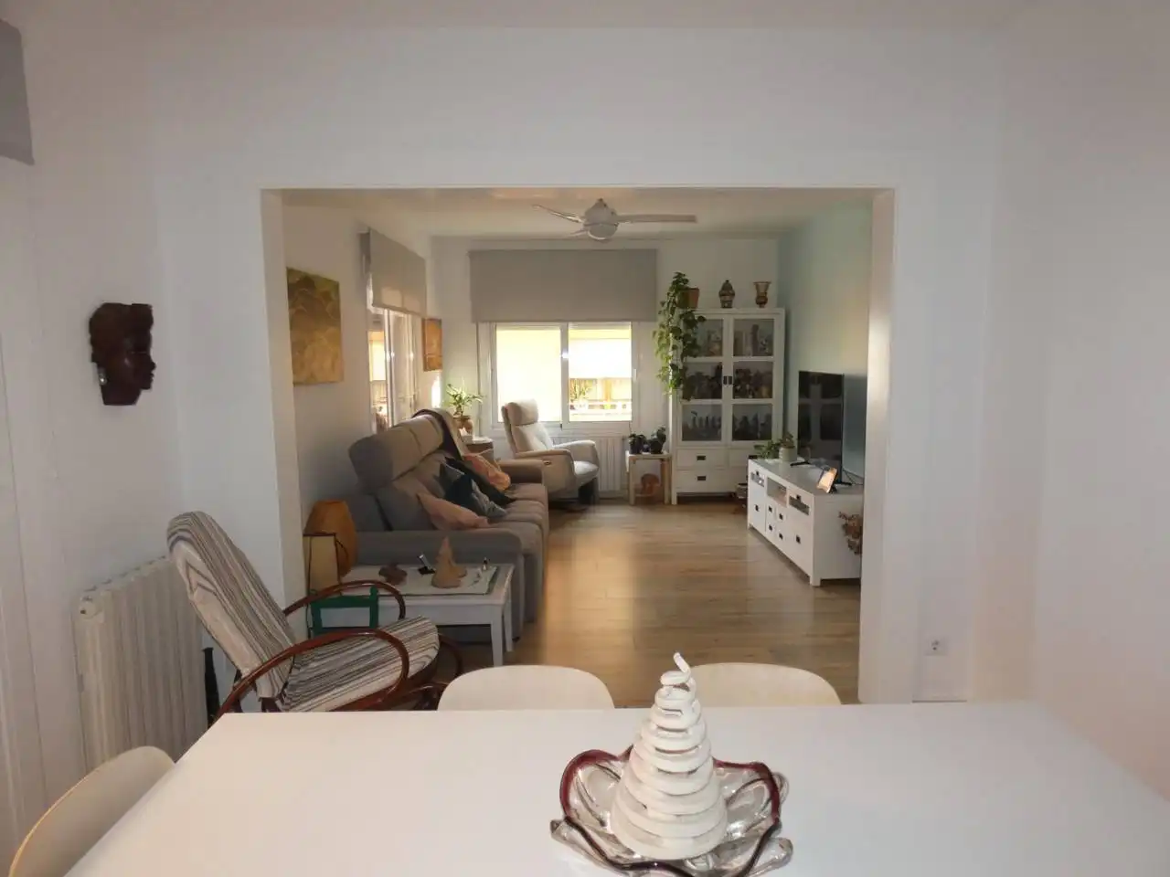 Sala de estar de Piso en venta en Sant Feliu de Guíxols con Aire acondicionado, Calefacción y Parquet