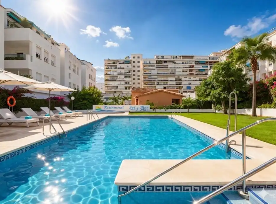 Piscina de Piso en venta en Torremolinos con Aire acondicionado, Terraza y Piscina comunitaria
