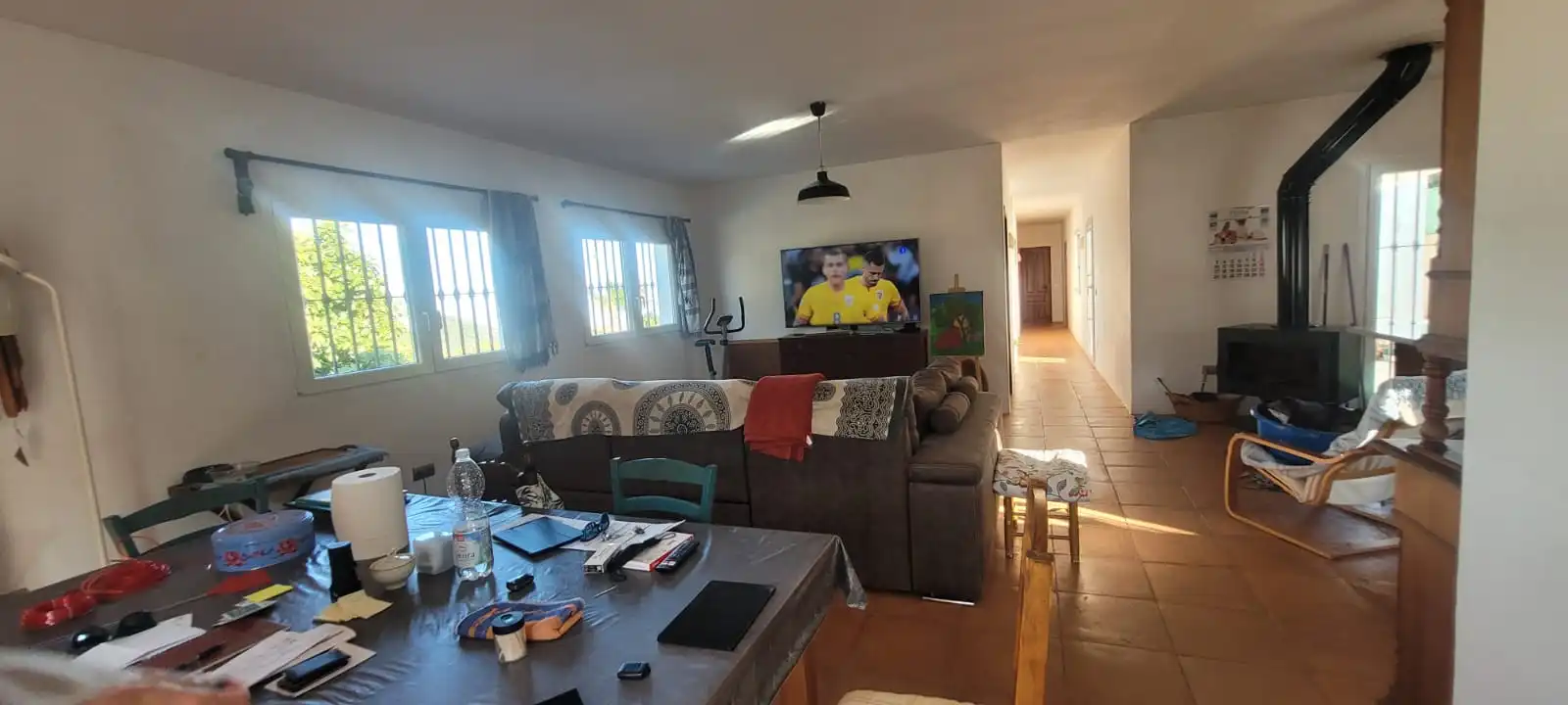 Sala d'estar de Casa o xalet en venda en Tarifa amb Jardí privat, Moblat i Forn