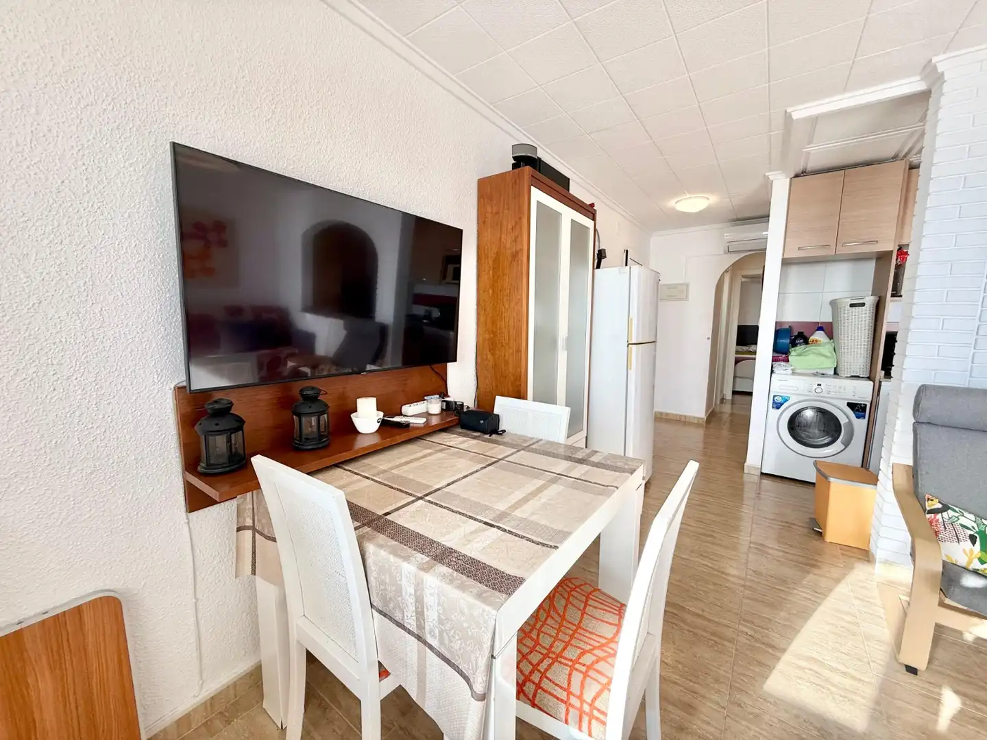 Dining room of Flat for rent in Pilar de la Horadada  with Air Conditioner, Heating and Furnished