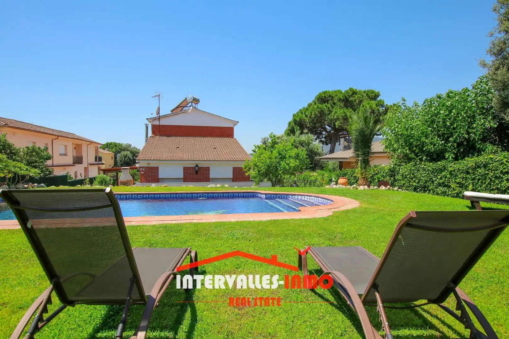 Garden of Houses for sale in Bigues i Riells del Fai  with Air Conditioner, Heating and Private garden