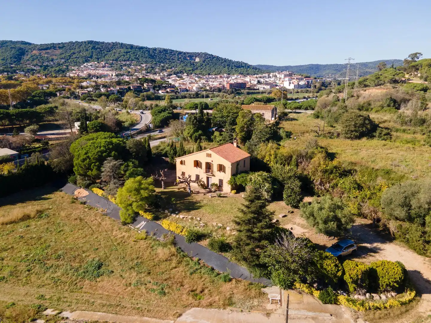 Vista exterior de Finca rústica en venta en Argentona con Calefacción, Jardín privado y Terraza