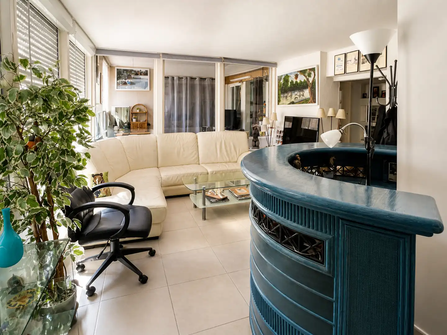 Wohnzimmer von Maisonette zum Verkauf in Roses mit Möbliert, Ofen und Gemeinschaftspool