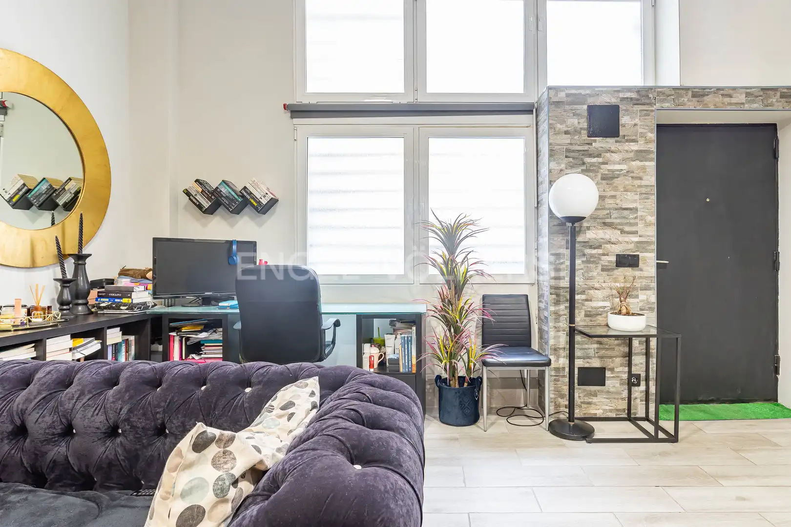 Wohnzimmer von Maisonette zur Miete in Madrid mit Klimaanlage, Heizung und Möbliert