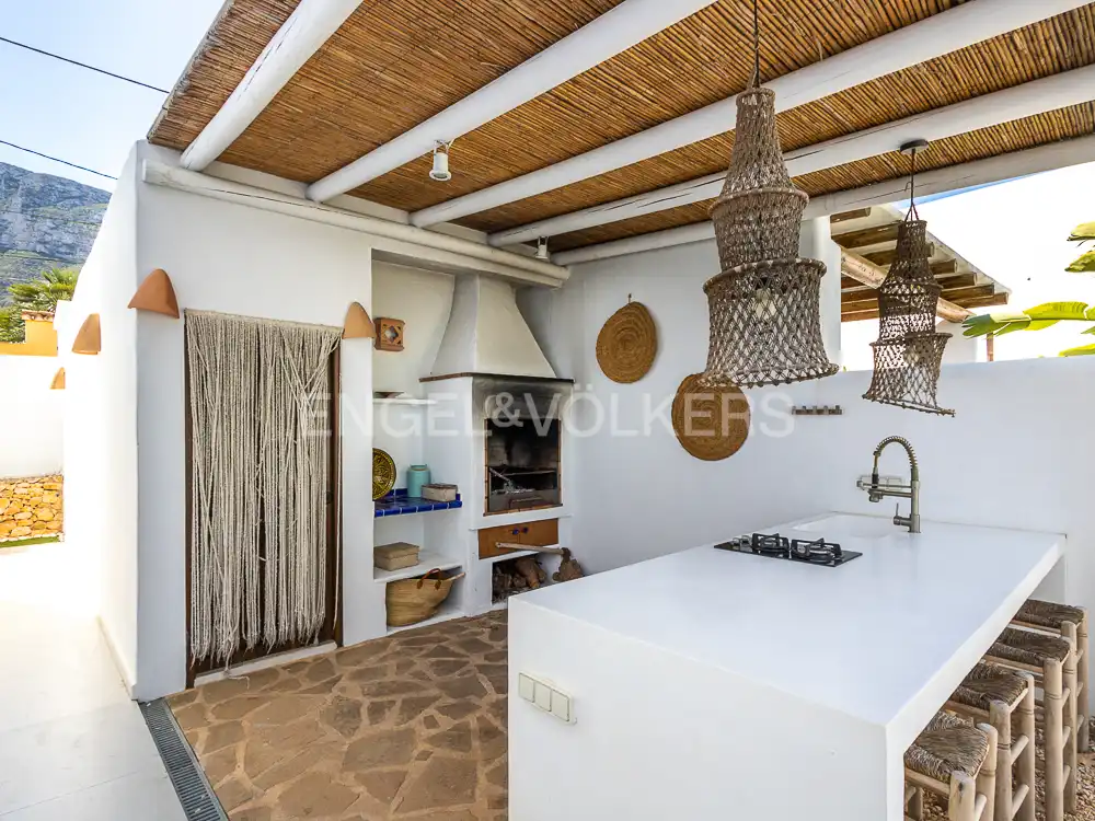 Cuina de Casa o xalet de lloguer en Dénia amb Aire condicionat, Calefacció i Terrassa