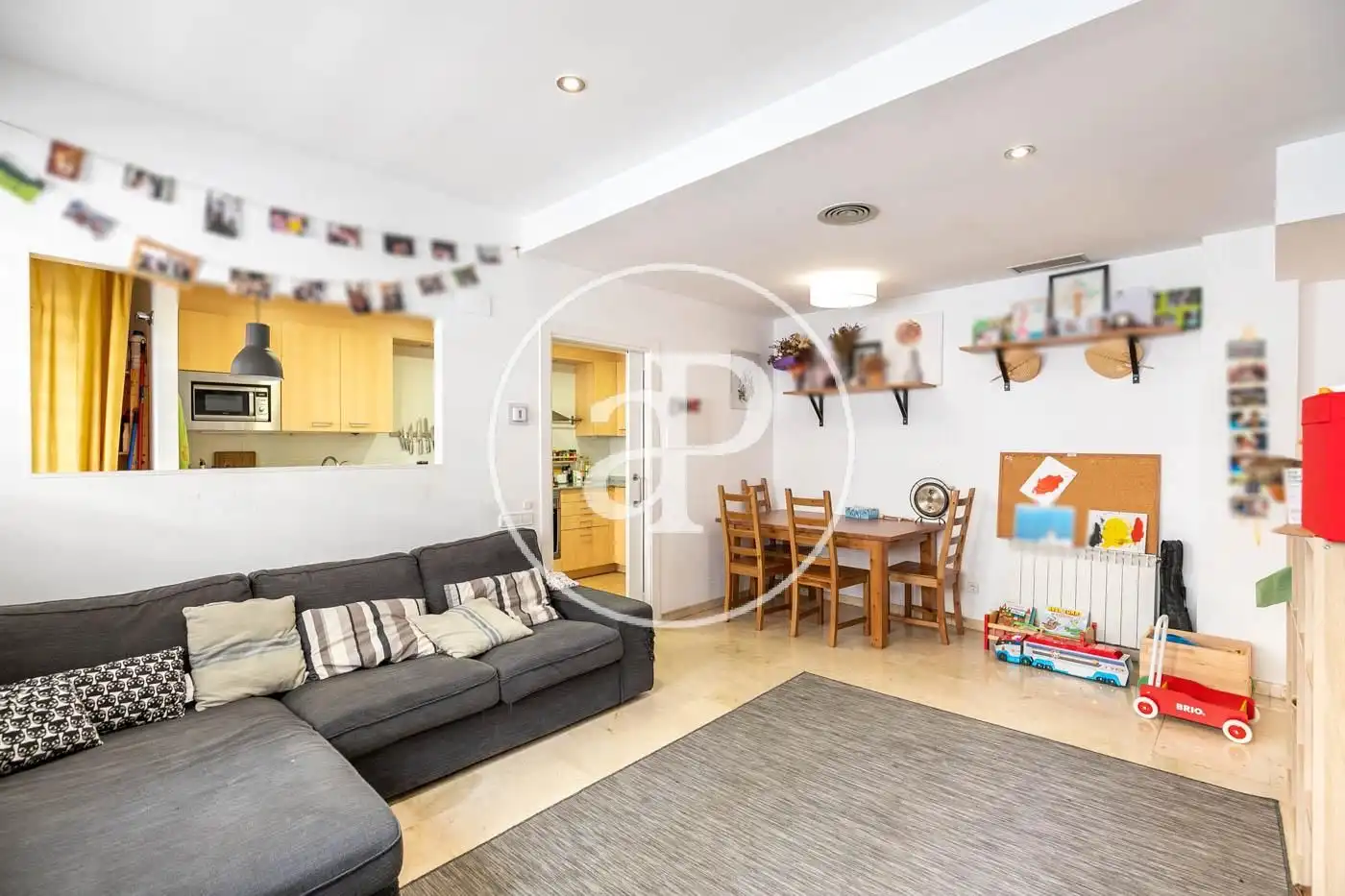 Sala d'estar de Casa o xalet de lloguer en Barcelona amb Aire condicionat, Calefacció i Terrassa