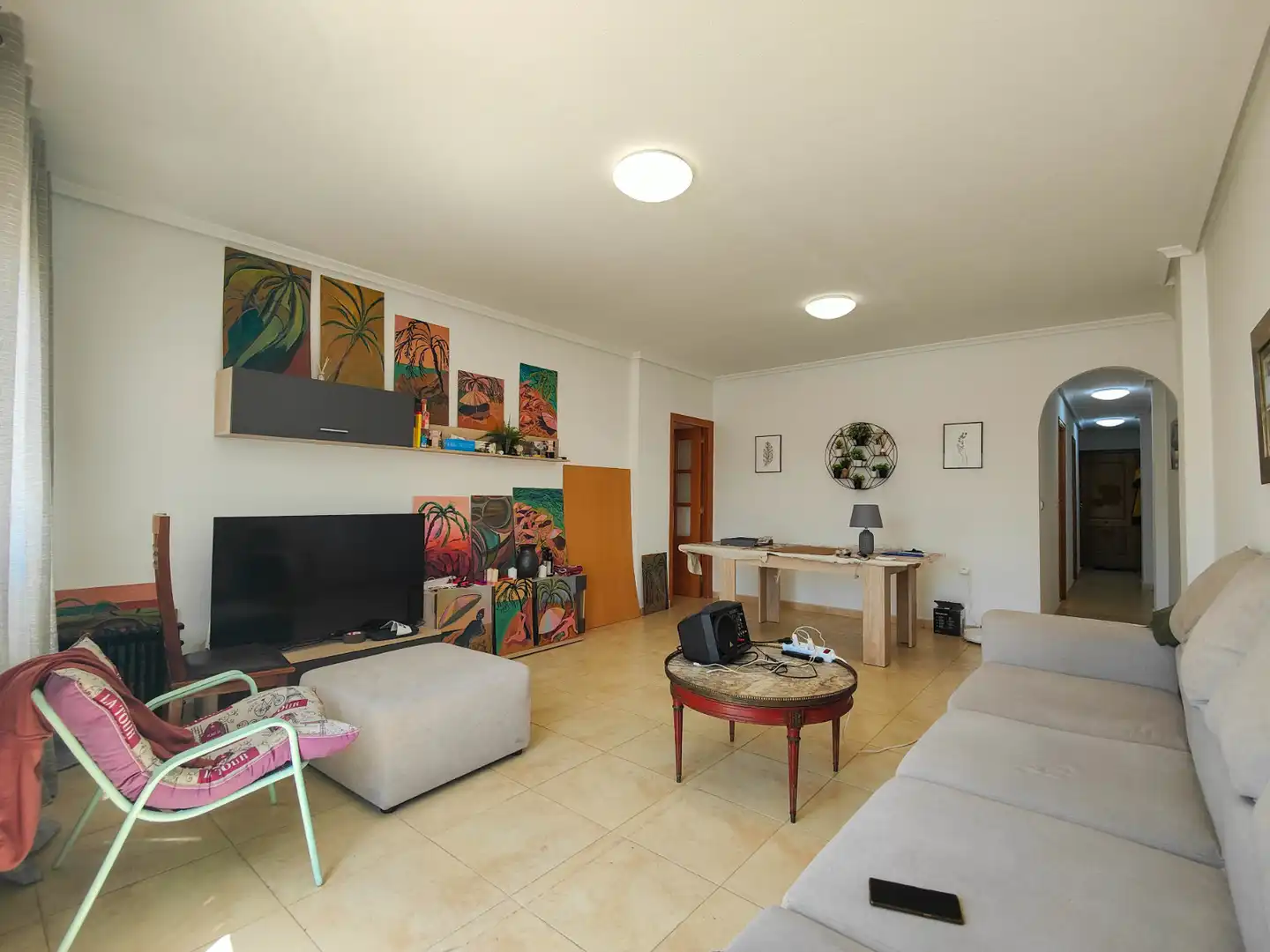 Wohnzimmer von Dachboden zur Miete in Torrevieja mit Terrasse, Möbliert und Ofen