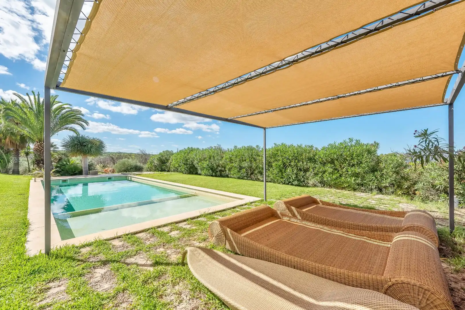 Swimming pool of Land for sale in Artà