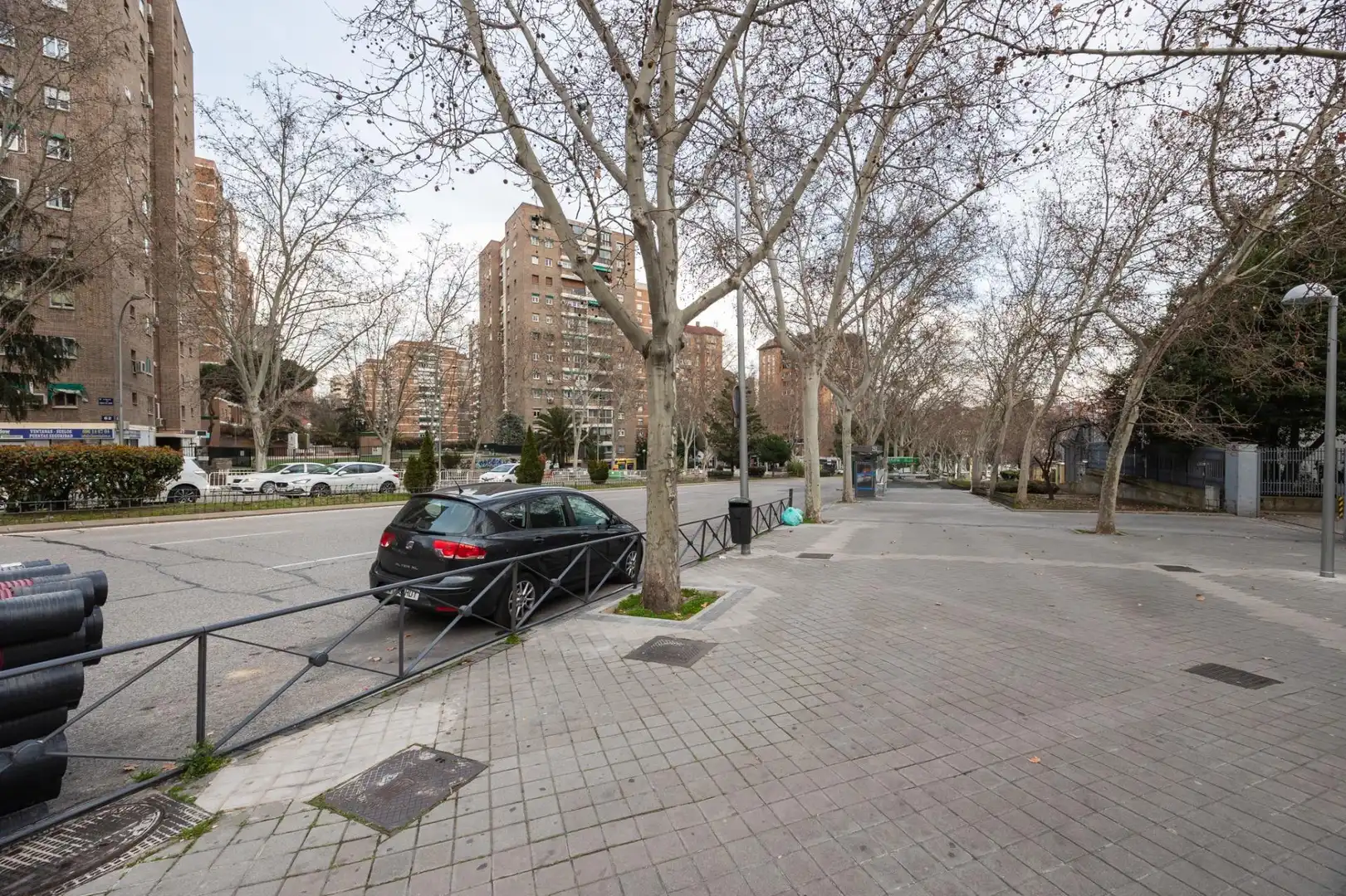 Parking of Flat for rent in Madrid  with Parquet flooring and Terrace
