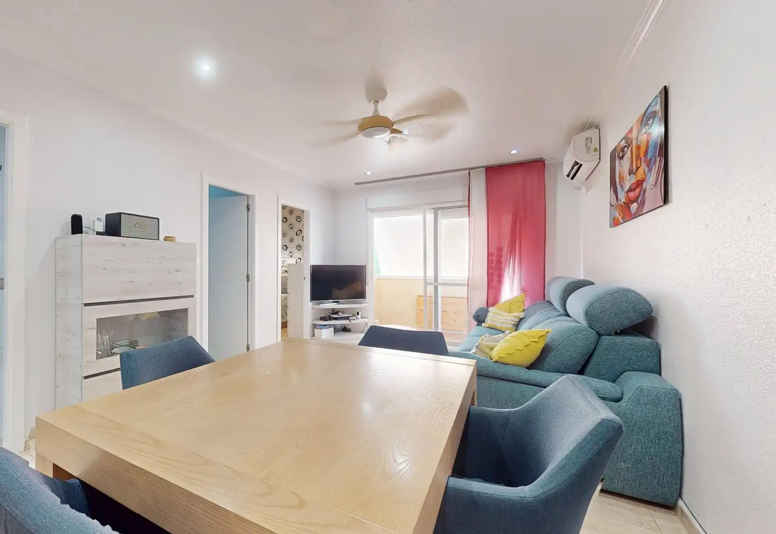 Wohnzimmer von Wohnung zum Verkauf in Elche / Elx mit Klimaanlage, Terrasse und Abstellraum