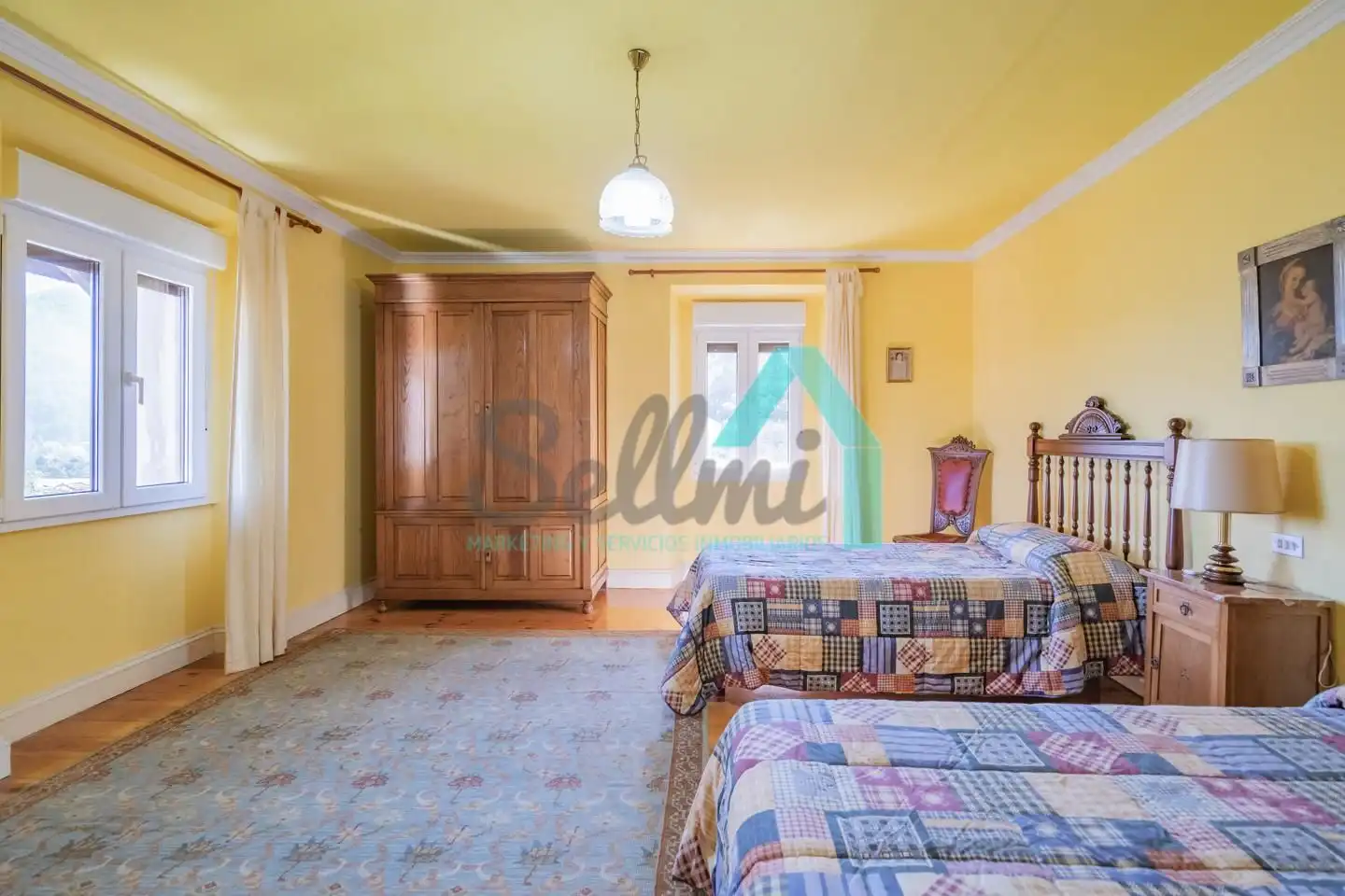 Bedroom of Houses for sale in Pravia  with Heating, Private garden and Parquet flooring