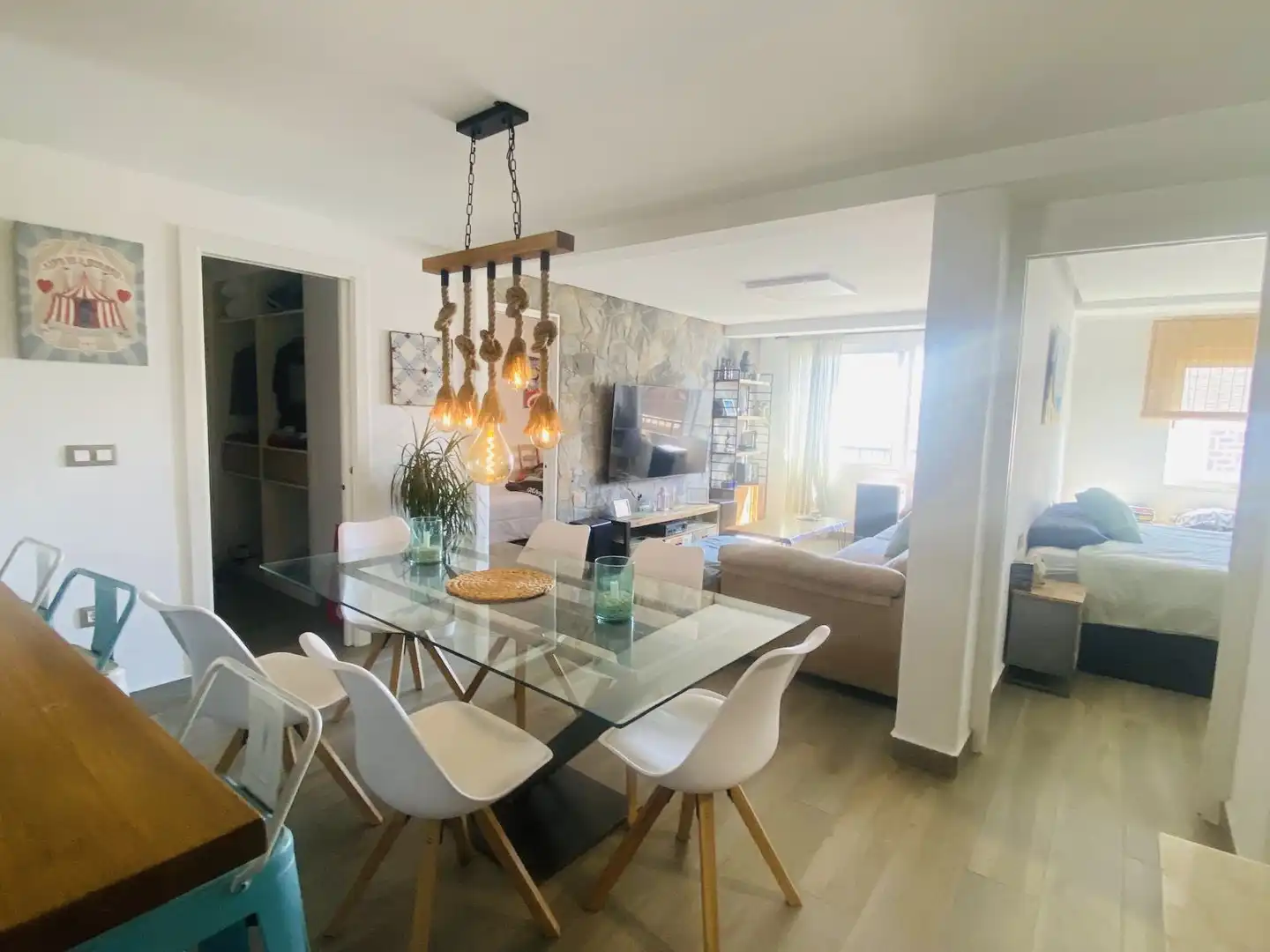 Dining room of Flat for rent in Dénia  with Air Conditioner, Heating and Storage room