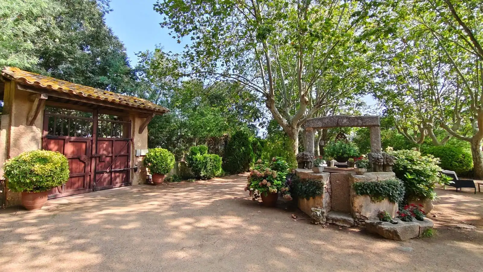 Garten von Country house zur Miete in Llagostera mit Heizung, Privatgarten und Terrasse