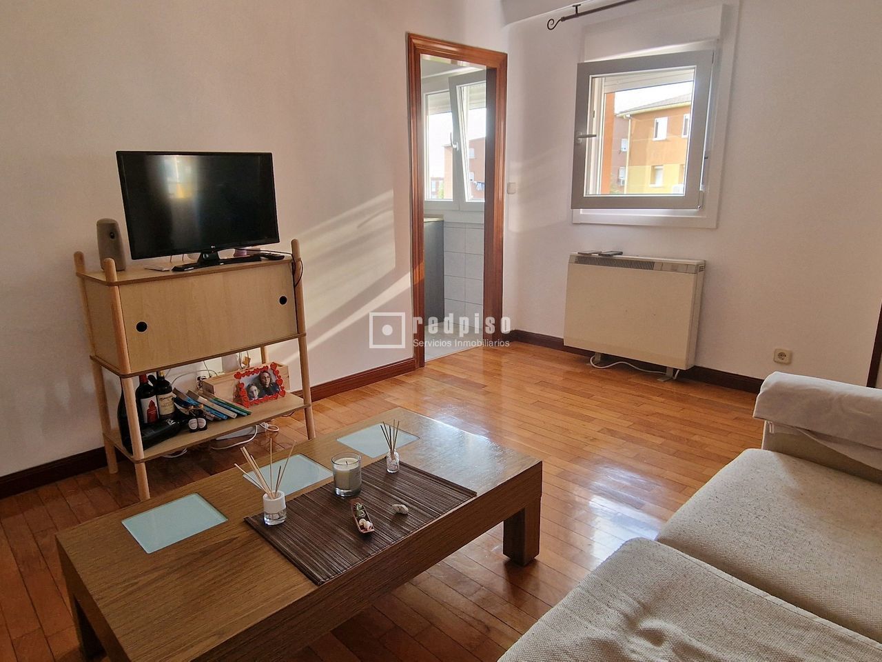 Living room of Flat for sale in  Madrid Capital  with Heating and Parquet flooring
