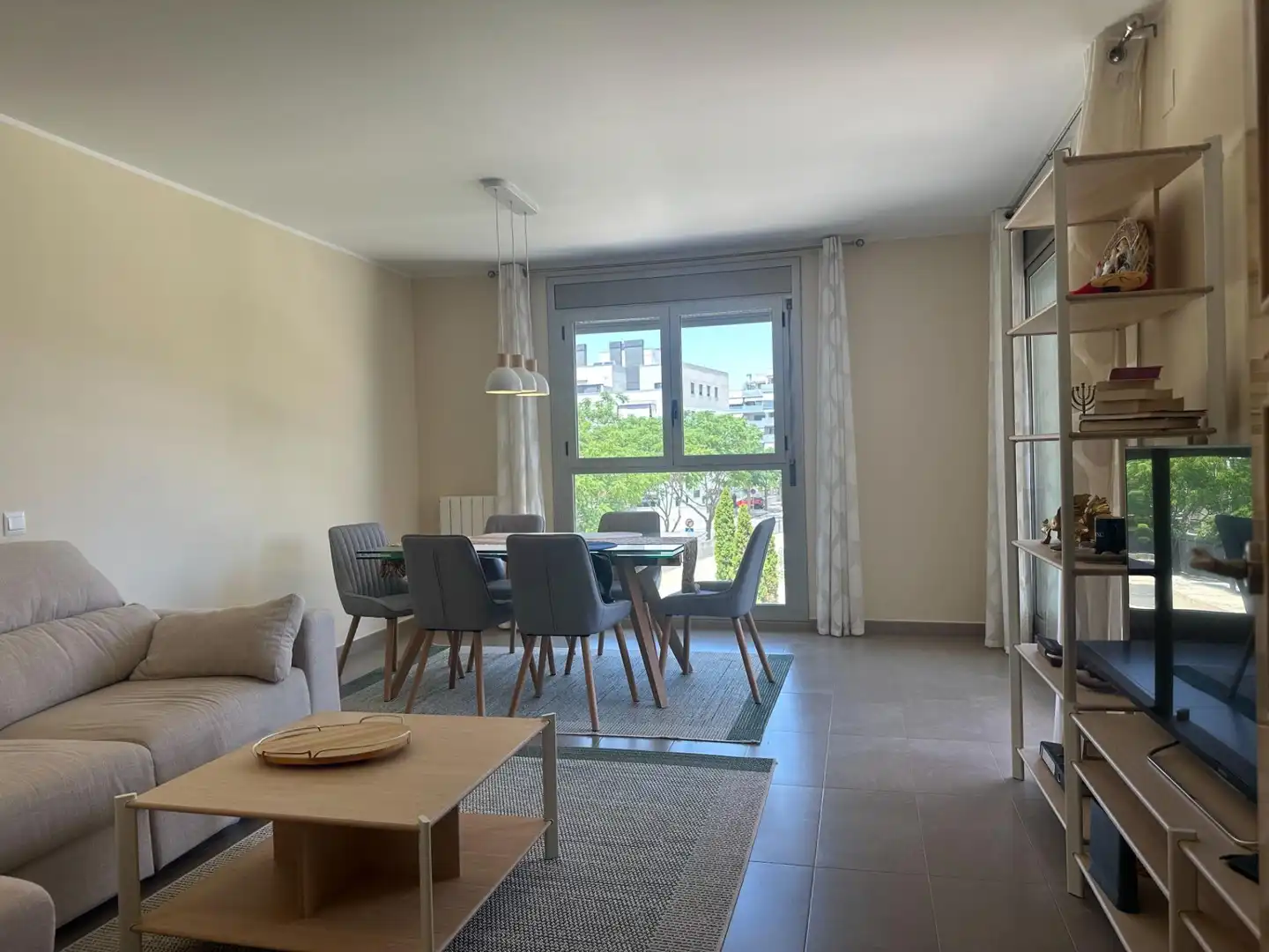 Sala de estar de Piso en venta en Calafell con Aire acondicionado, Calefacción y Jardín privado
