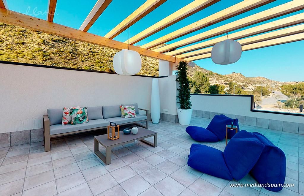 Terraza de Apartamento en venta en Monforte del Cid con Terraza y Piscina comunitaria