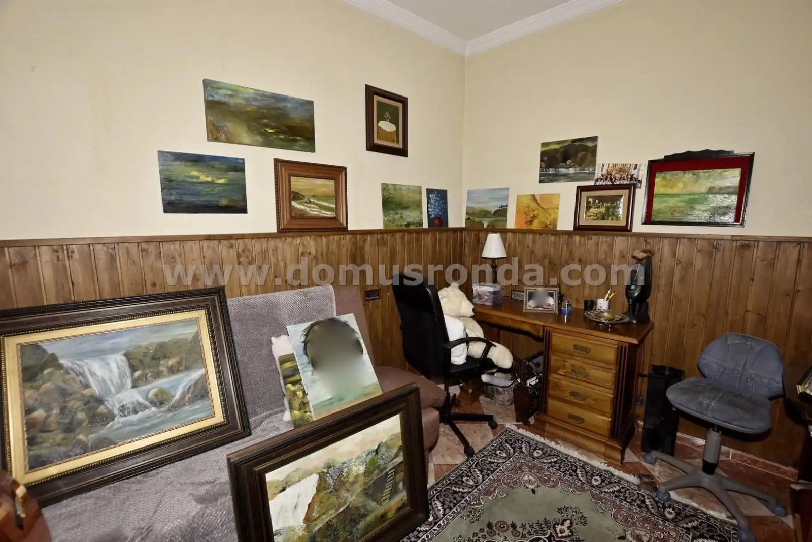 Wohnzimmer von Wohnung zum Verkauf in Ronda mit Heizung, Terrasse und Möbliert