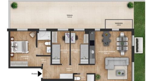Foto 2 de Piso en venta en Sierrapando - Mirador del Dobra, Sierrapando, Torrelavega