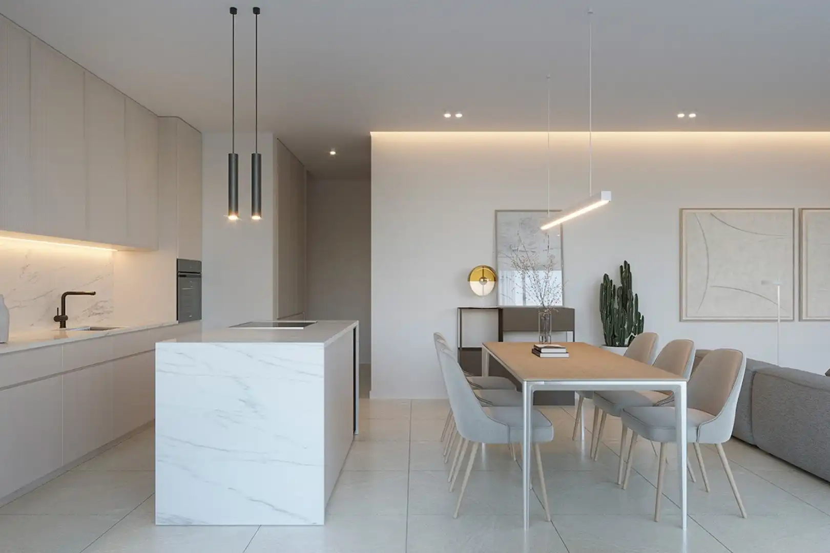 Cocina de Piso en venta en La Nucia con Aire acondicionado, Calefacción y Jardín privado