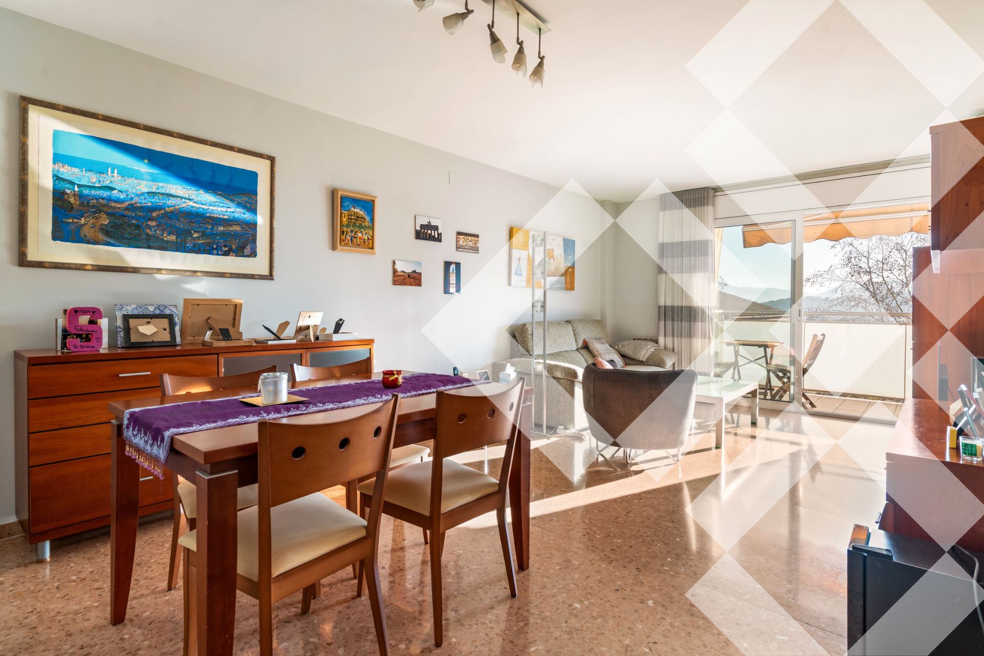 Dining room of Flat for sale in Cerdanyola del Vallès  with Air Conditioner, Heating and Furnished
