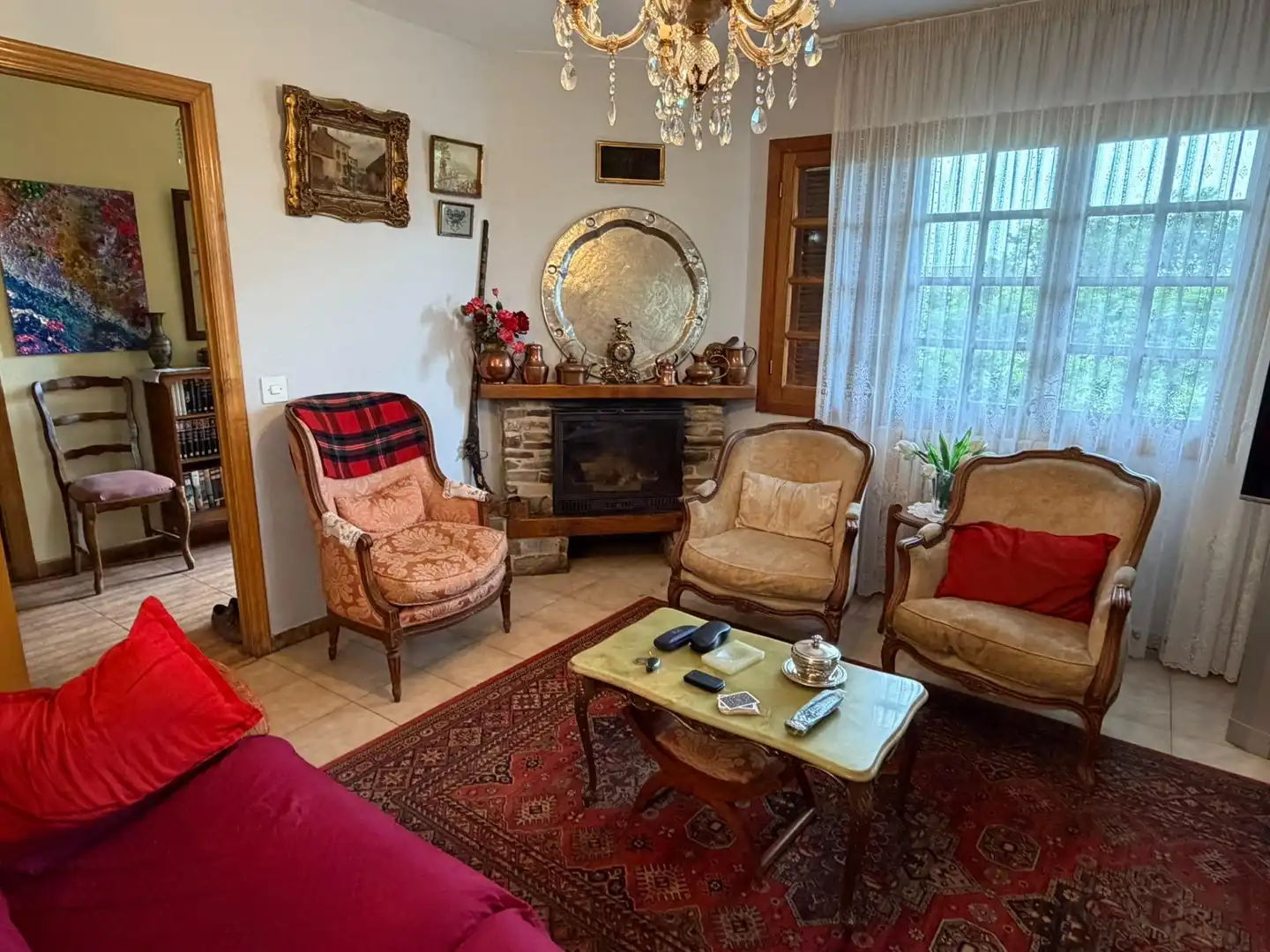 Sala de estar de Casa o chalet en venta en Corullón con Calefacción, Terraza y Alarma