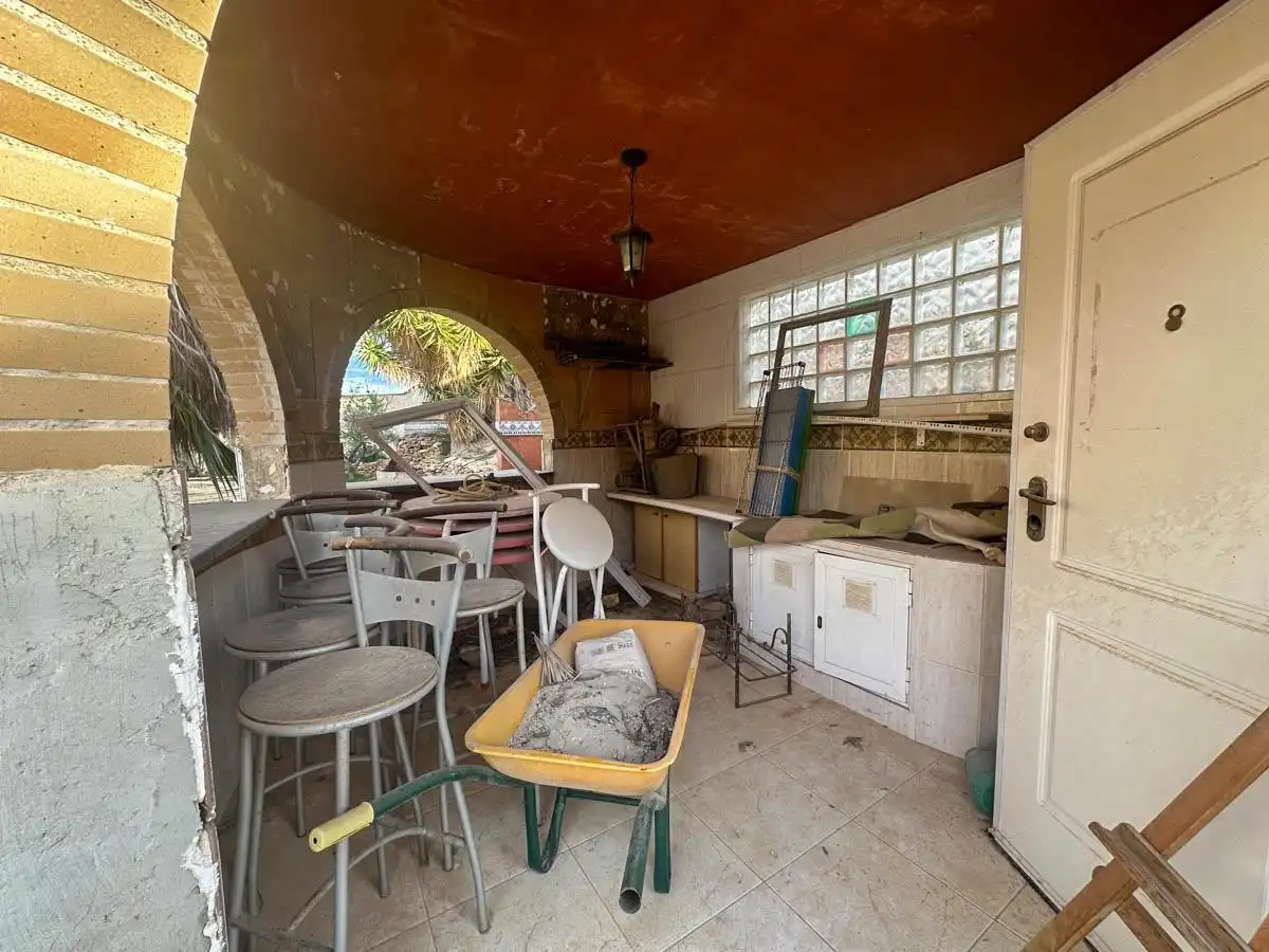Terraza de Finca rústica en venta en Los Montesinos con Jardín privado, Piscina y Amueblado
