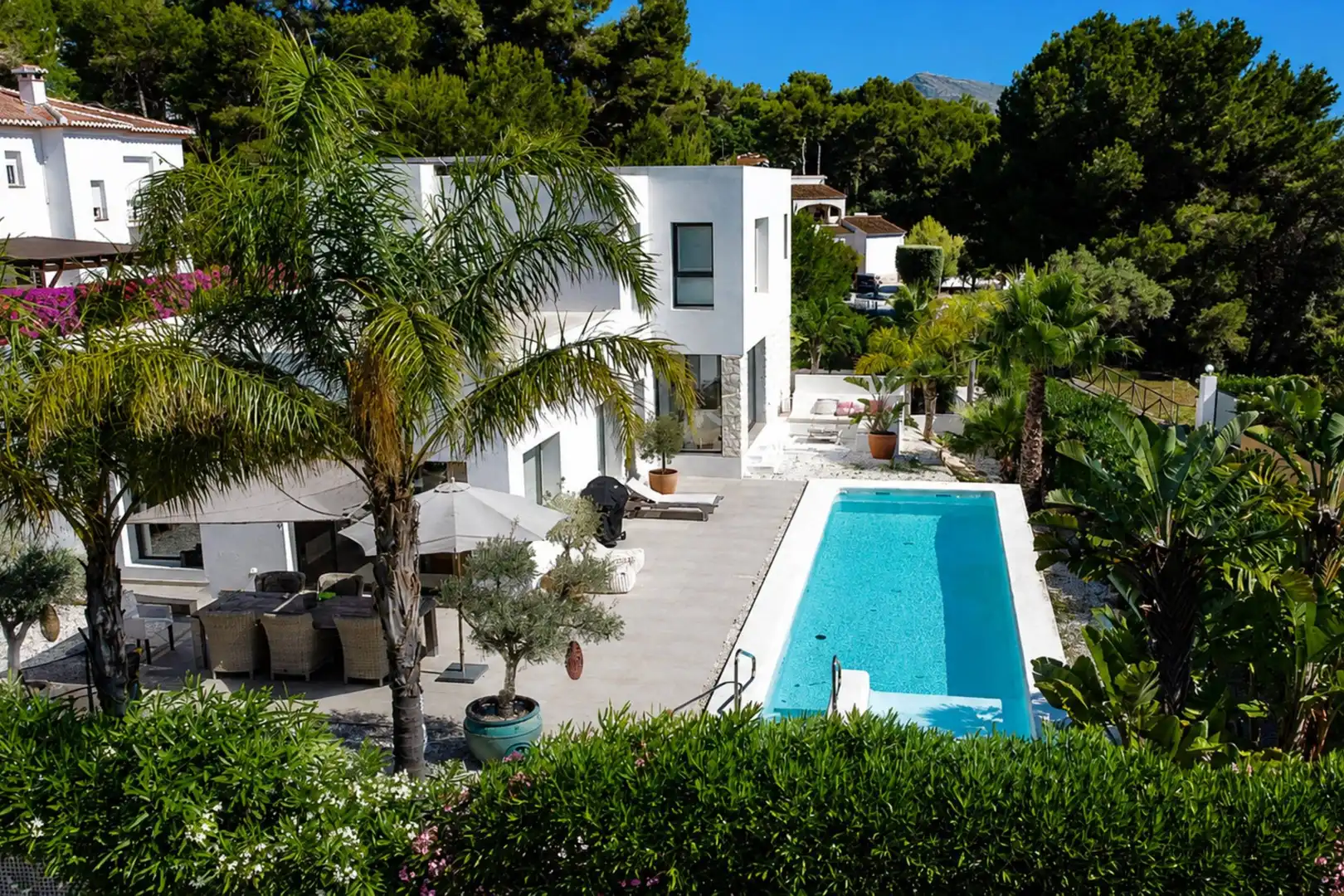 Vista exterior de Casa o xalet en venda en Jávea / Xàbia amb Aire condicionat, Calefacció i Jardí privat