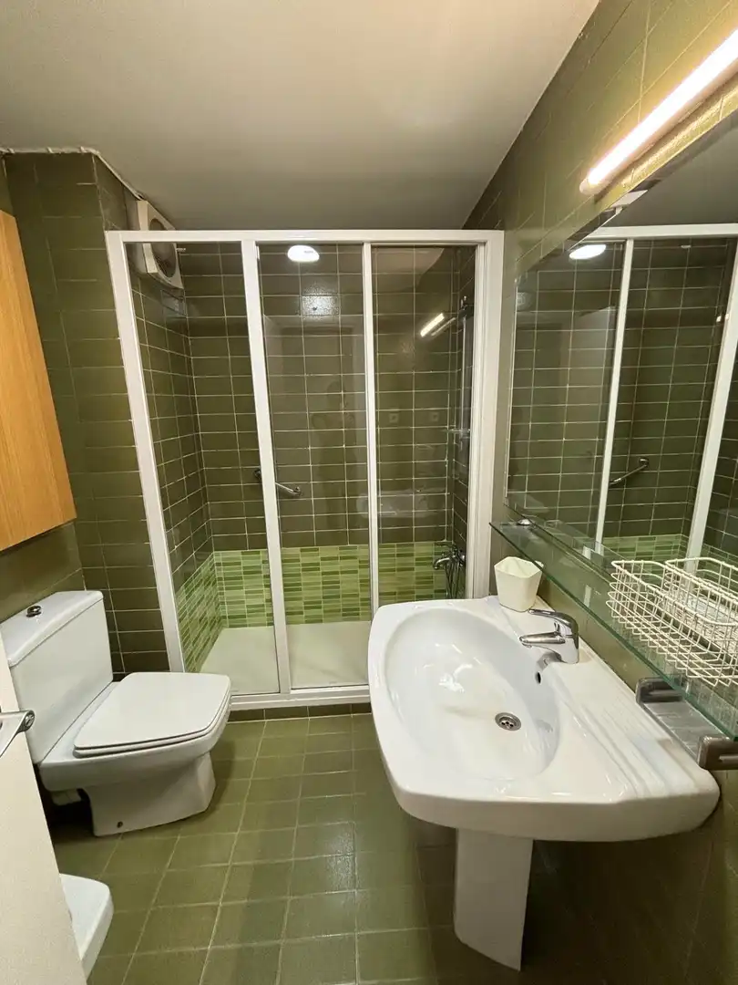 Bathroom of Flat for rent in Madrid  with Air Conditioner, Heating and Private garden