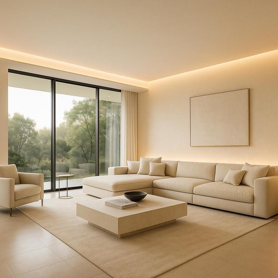 Sala d'estar de Casa o xalet en venda en Rubí amb Aire condicionat, Jardí privat i Piscina