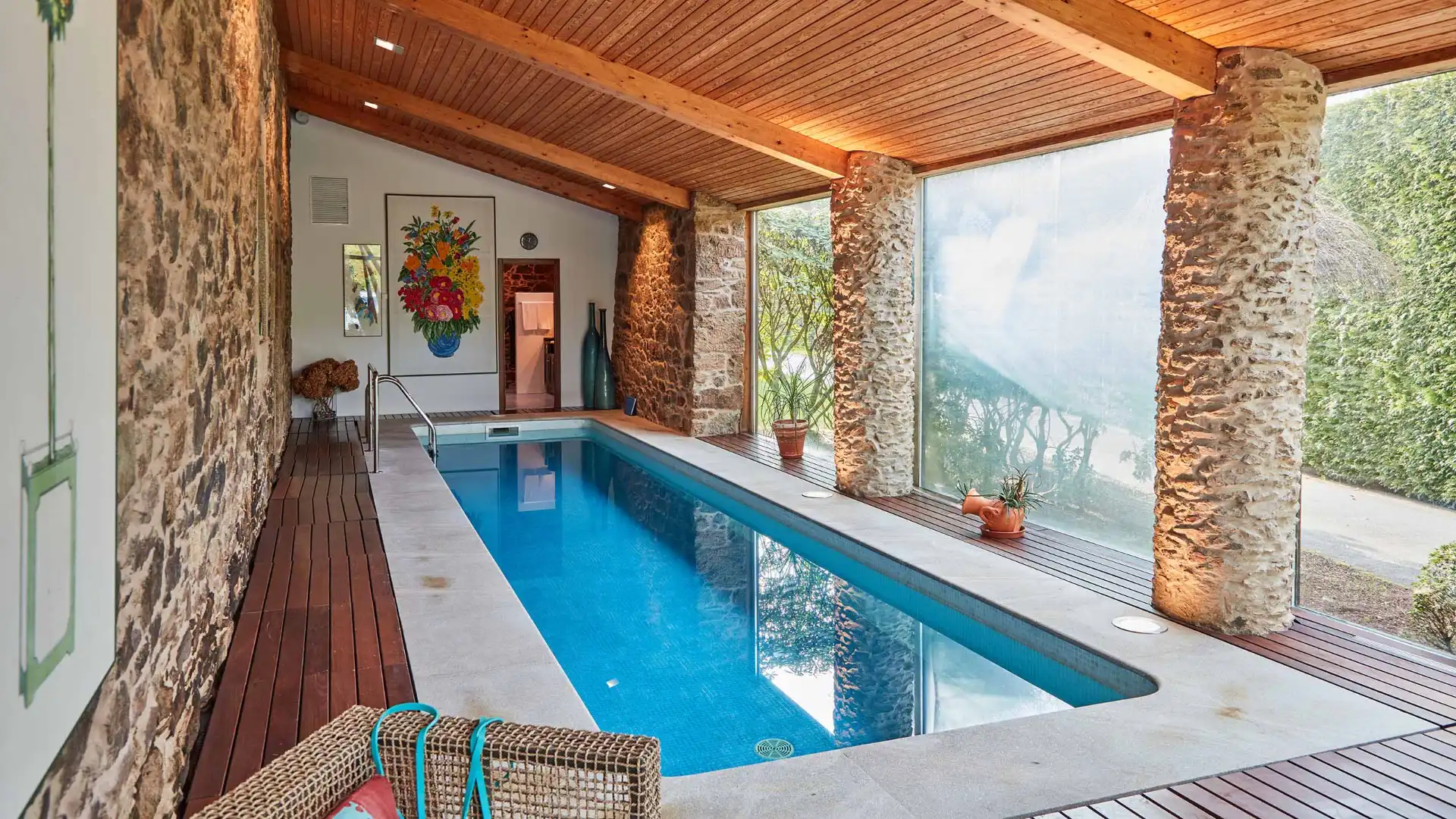 Piscina de Casa o xalet en venda en Boqueixón amb Calefacció, Parquet i Traster