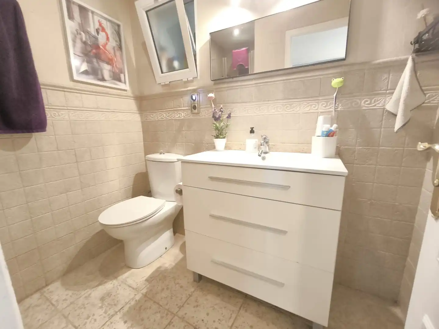 Badezimmer von Wohnung zum Verkauf in Alcoy / Alcoi mit Klimaanlage und Abstellraum