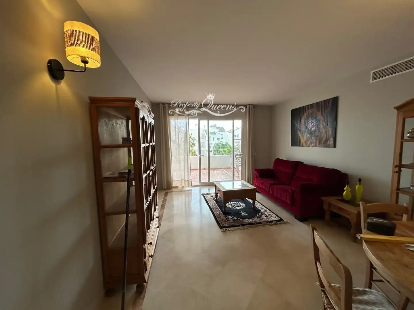 Living room of Flat for rent in Estepona  with Air Conditioner, Terrace and Swimming Pool