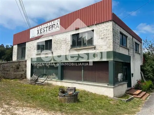 Exterior view of Industrial buildings for sale in A Cañiza    with Alarm