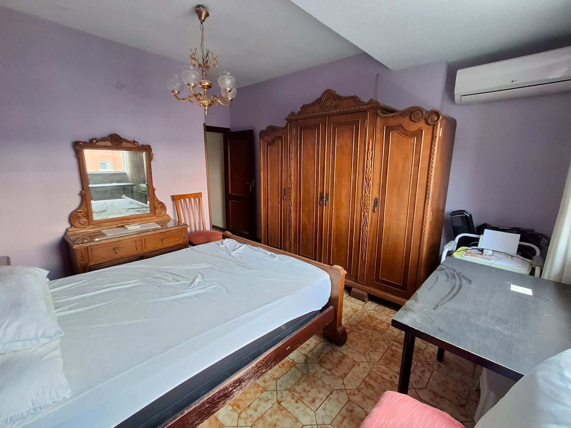 Bedroom of Flat for sale in  Madrid Capital  with Air Conditioner, Heating and Terrace