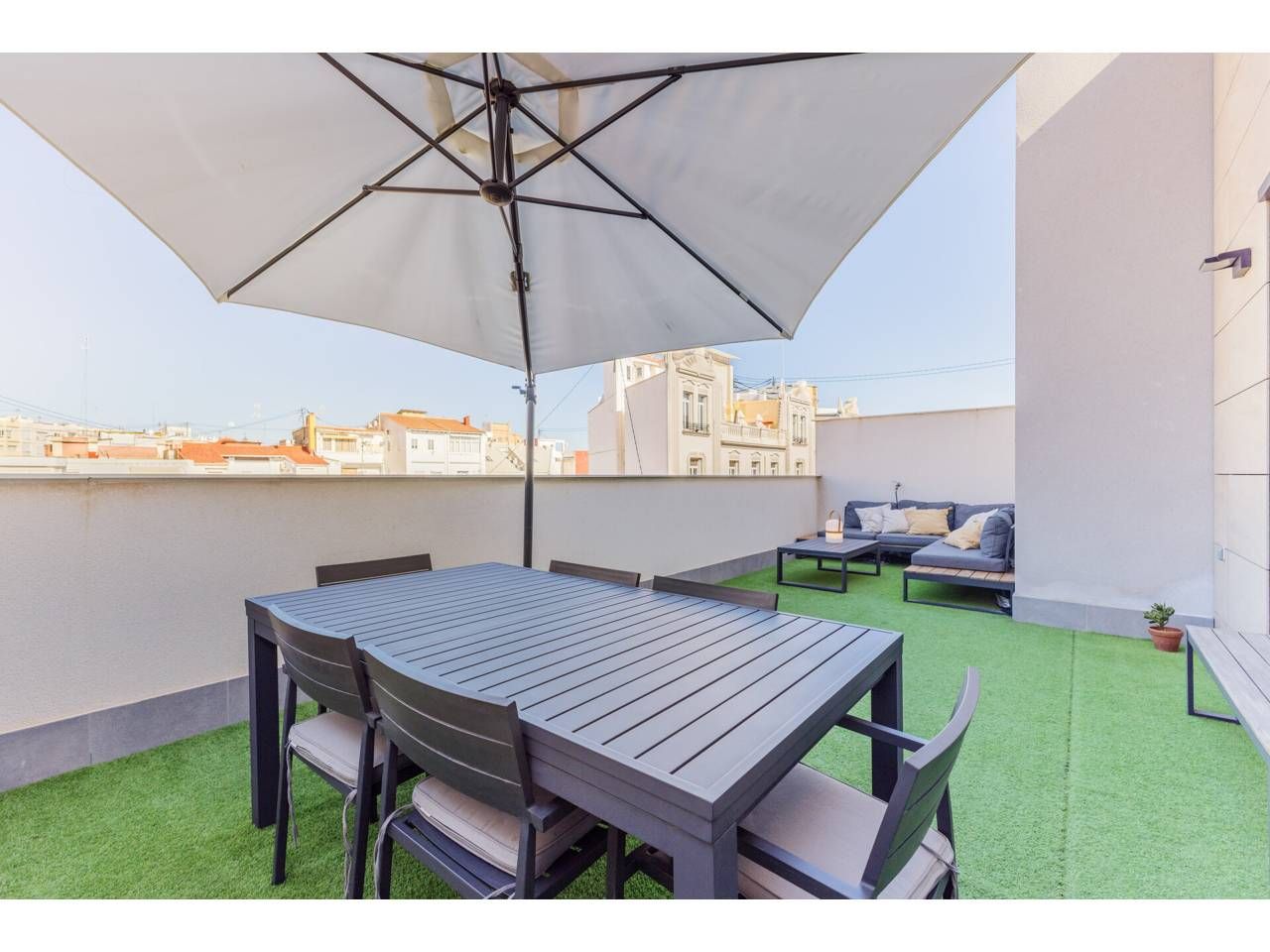 Terrace of Attic for sale in  Valencia Capital  with Air Conditioner, Heating and Parquet flooring