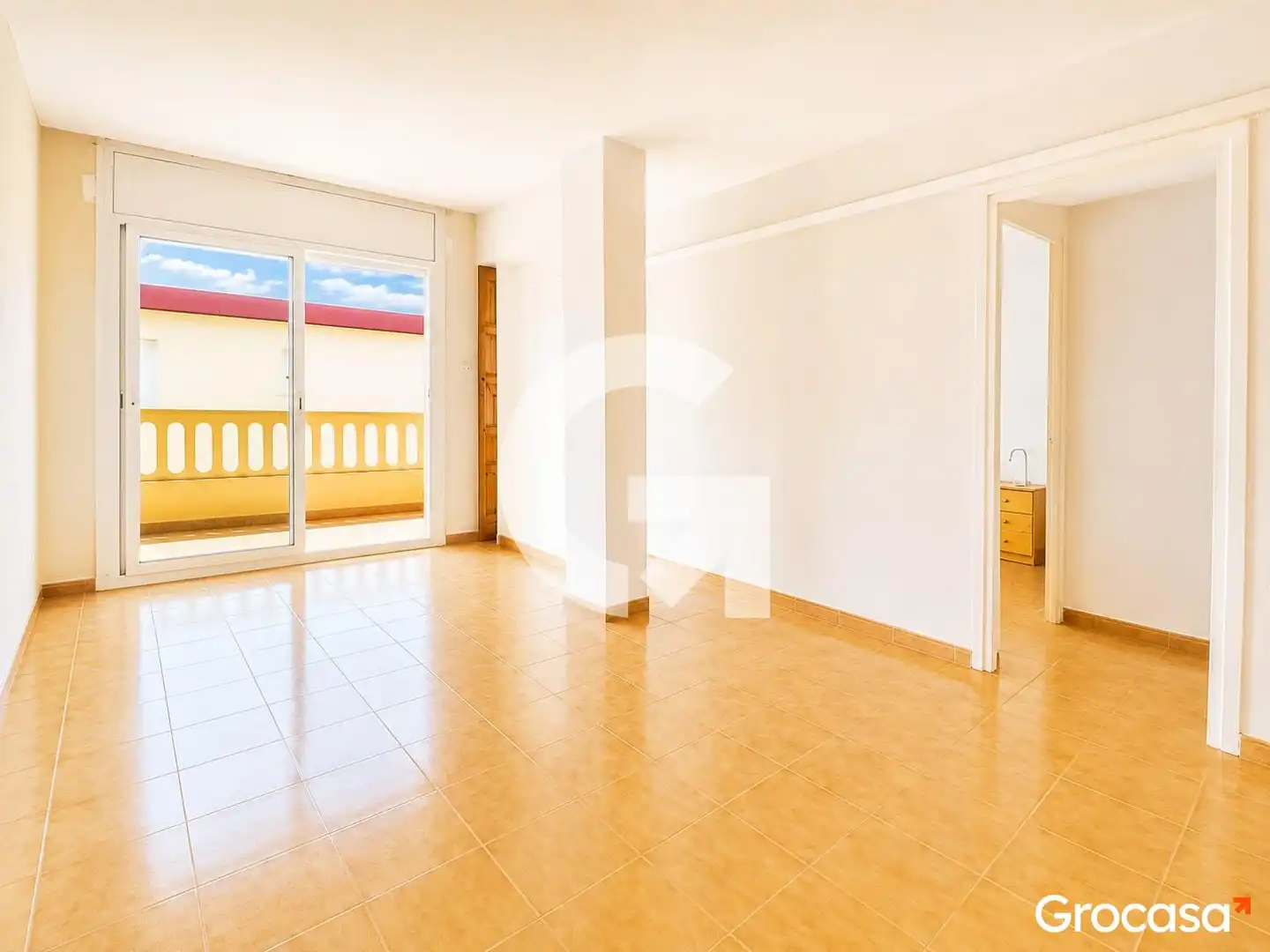 Wohnzimmer von Wohnung zum Verkauf in Cubelles mit Klimaanlage, Heizung und Ofen
