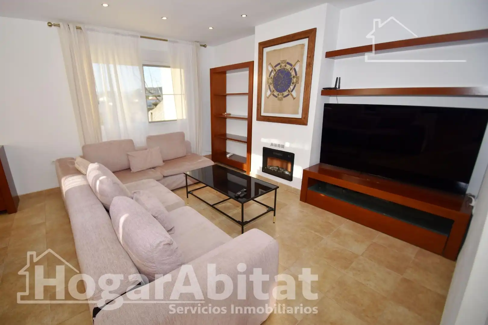 Sala d'estar de Casa o xalet en venda en Borriol amb Calefacció, Jardí privat i Terrassa