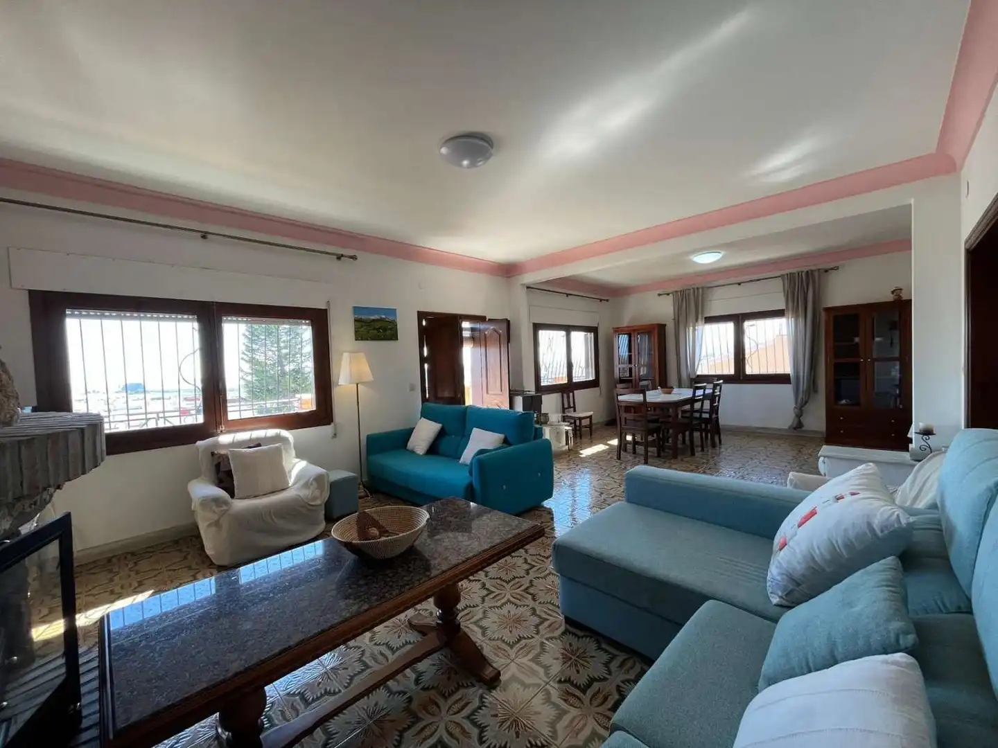 Sala d'estar de Apartament de lloguer en Cuevas del Almanzora amb Aire condicionat, Calefacció i Terrassa