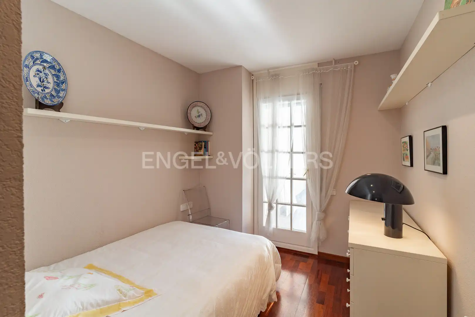 Bedroom of Flat for rent in Caldes d'Estrac  with Air Conditioner, Heating and Private garden